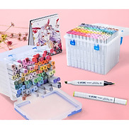 Bút marker Touch 7, màu dạ 2 đầu thế hệ mới hộp nhựa chuyên nghiệp vẽ