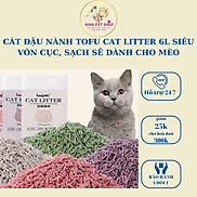Cát đậu nành TOFU CAT LITTER 6L siêu vón cục, sạch sẽ cho chó mèo - Gói 2