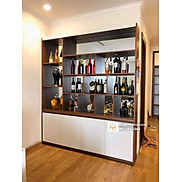 Kệ trưng bày - tủ rượu - vách ngăn phòng khách và bếp TR610- C2m x N1M8 -