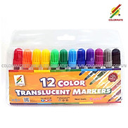 Túi Nhựa 12 Cây Bút Lông Translucent Markers