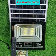 Đèn pha năng lượng mặt trời 200w JD8200L chính hãng, IP67, chiếu sáng 10