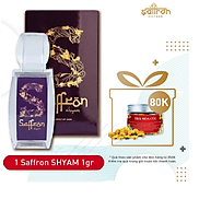 Nhụy Hoa Nghệ Tây Saffron SHYAM 1gram hộp tặng trà hoa cúc thương hiệu