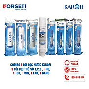 Combo 8 lõi lọc nước Karofi chính hãng dùng cho máy lọc nước Karofi KT