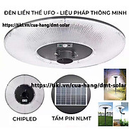 Đèn đĩa bay UFO kim cương năng lượng mặt trời chiếu sáng sân vườn công