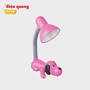 Đèn bàn Điện Quang ĐQ DKL06 B kiểu con chó, hồng, có bóng