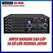 Amply Bluetooth SANKIO SK 8800 - Ampli EQ 16 sò lớn, 2 quạt gió