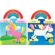 Sách - Combo 2 Cuốn Unicorns Tô Màu Và Dán Hình