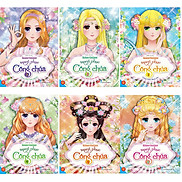 Sách - Dán hình trang phục công chúa Combo bộ 6 tập