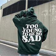 Áo khoác hoodie Kill System So Sad oversize có nón nam