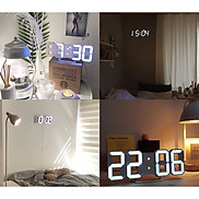 Có sẵn Đồng hồ LED 3D treo tường để bàn thông minh phong cách Hàn Quốc