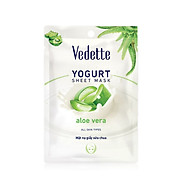 Mặt nạ giấy sữa chua nha đam Vedette Yoghurt Mask Sheet Aloe Vera 22ml
