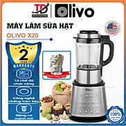 Máy Làm Sữa Hạt OLIVO X20, 12 Chức Năng Xay Nấu Đa Năng, 1800W - 1,75Lit