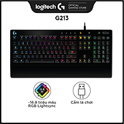 Bàn phím game có dây Logitech G213 Prodigy - RGB Lightsync