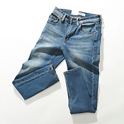 Quần jeans xanh dơ form slimfit - JEAN WASH DF BLUE 220439 LASTORE MENSWEAR