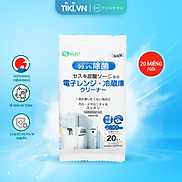 Khăn ướt vệ sinh lò vi sóng và tủ lạnh S Select Nhật Bản  gói 20 miếng