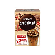 Cà phê hòa tan Nescafé 3in1 cà phê sữa đá Hộp 10 gói x 24 g