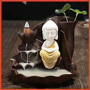 Thác khói trầm hương-Tượng xông trầm hình Phật