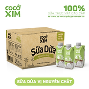 Thùng 12 Hộp Sữa Dừa Cococxim Nguyên Chất 330ml Hộp