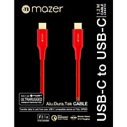 Dây Cáp Mazer ALU.DURA.TEK USB-C to C Cable 3.1A 1.2m - hàng chính hãng