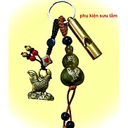 Móc Khoá Còi Đồng Hồ Lô Tượng Đồng Con Gà - SP006307
