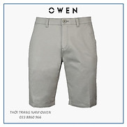 OWEN - Quần short Khaki nam Owen màu be xám chất thô 22319