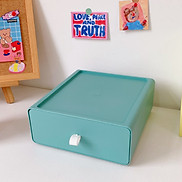 Hộp kệ lưu trữ ngăn kéo đựng đồ đa năng màu sắc xếp chồng thành tủ mini