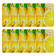 Combo 10 Gói Mặt Nạ Chiết Xuất Chanh 3W Clinic Fresh Lemon Mask Sheet 23ml