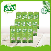 Thùng 12 hộp Nước dừa dứa VICO FRESH 1 lít hộp