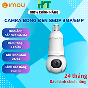Camera IP WIFI Bóng Đèn IMOU S6DP 3MP 5MP Xoay 360, Đàm Thoại