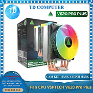 Quạt tản nhiệt CPU VSP V620 Pro plus Fan 12cm LED RGB 6 ống đồng