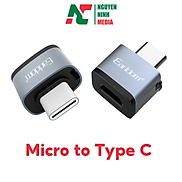 Đầu Chuyển Micro USB Sang Type C Earldom OT62 - Hàng Chính Hãng