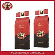 Combo 2 gói Cà phê Rang xay Moka Highland Coffee 200g