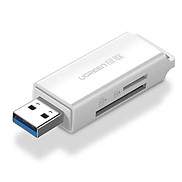 Ugreen UG40751CM104TK Màu Trắng Đầu Đọc Thẻ Nhớ SD TF USB 3.0