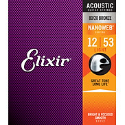 Bộ dây đàn Guitar Acoustic - Elixir 11052 - 80 20 Bronze, Nanoweb