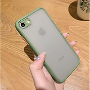 Ốp lưng trong nhám viền Shield Matte Color bảo vệ camera cho iPhone 7 8