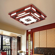 Đèn ốp trần gỗ phong cách cổ Trung Quốc LED 3 màu ánh sáng Tùy Chọn