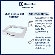 Chân đế máy giặt Electrolux nâng máy lên cao tránh tiếp xúc bề mặt sàn