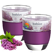 Combo 2 ly nến thơm tinh dầu Bolsius Lilac Blossom 105g - hoa tử đinh hương