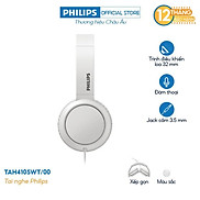 Tai nghe Philips chụp tai TAH4105BL 00, Có mic, màu xanh - Hàng nhập khẩu