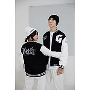 Áo Khóac Form Rộng Nhung Tăm Jacket Varsity Graffiti V3