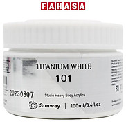 Tuýp Màu Vẽ Acrylic 100 ml - Sunway No.101 - White