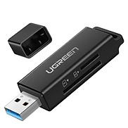Ugreen UG40752CM104TK Màu Đen Đầu đọc thẻ nhớ USB 3.0 sang SD TF cao cấp