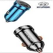 Tẩu sạc nhanh ô tô Hyundai HY-40C tích hợp 2 cổng USB+Type-C