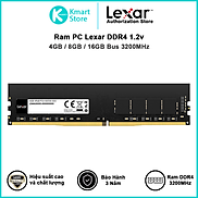 Ram máy tính PC Lexar DDR4 3200MHz 1.2v 4GB 8GB 16GB - Hàng Chính Hãng