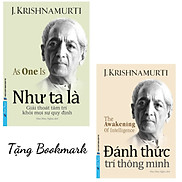 Sách - Combo 2 cuốn Đánh Thức Trí Thông Minh + Như Ta Là - J. Krishnamurti