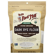 Bột mỳ đen dark rye flour hữu cơ Bob s Red Mill 567g