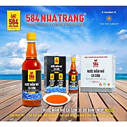 Thùng 6 chai Nước mắm Nhỉ Cá cơm 35 độ đạm- 584 Nha Trang- Chai PET