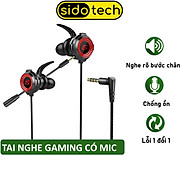 Tai Nghe Gaming Cho Điện Thoại Sidotech G11 Nhét Tai Có Mic 360 Độ Tích