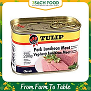 Chỉ Giao HCM - Thịt heo hộp Tulip Pork Luncheon Meat - hộp 200gr