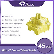 Công tắc thay thế bàn phím cơ AKKO v3 Switch Cream Blue Cream Yellow_Mới,